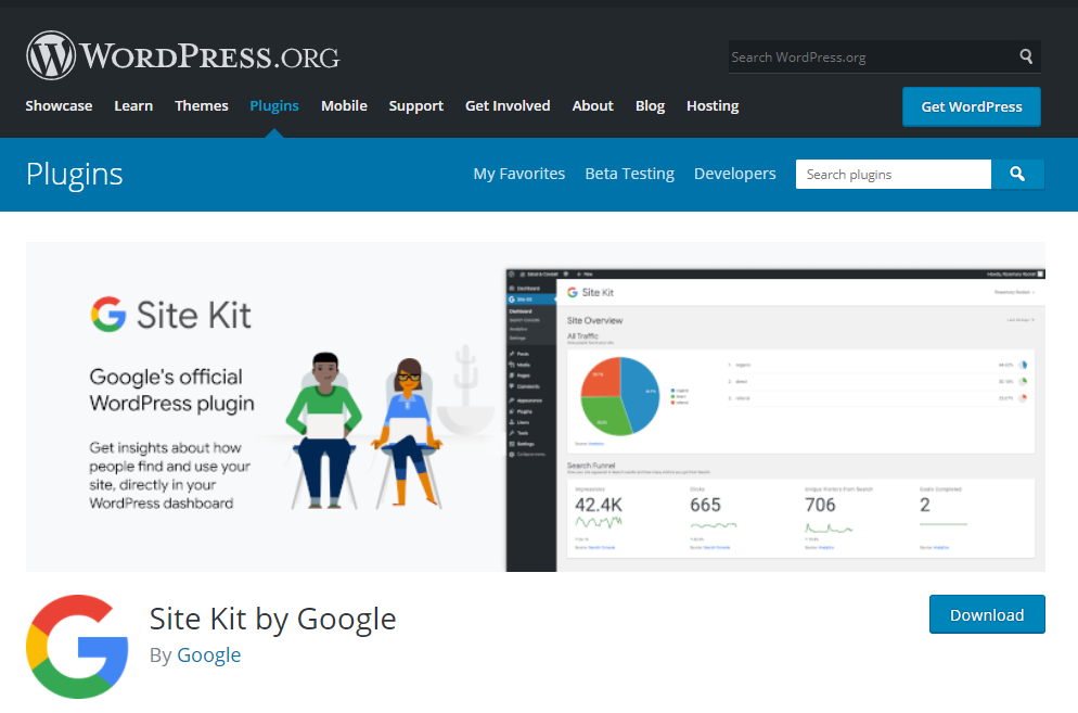 Google Site Kit - plugin giúp bạn thống kê lượt truy cập website WordPress hiệu quả