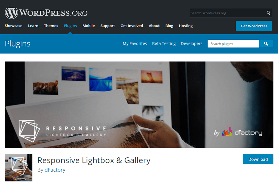 Responsive Lightbox & Gallery plugin.